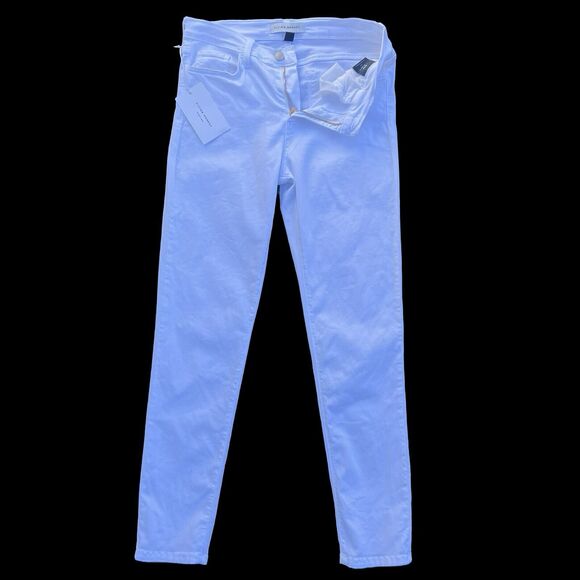 Women's Flying Monkey Black Label Skinny White Jeans Size 29 Denim NWT - Picture 14 of 16